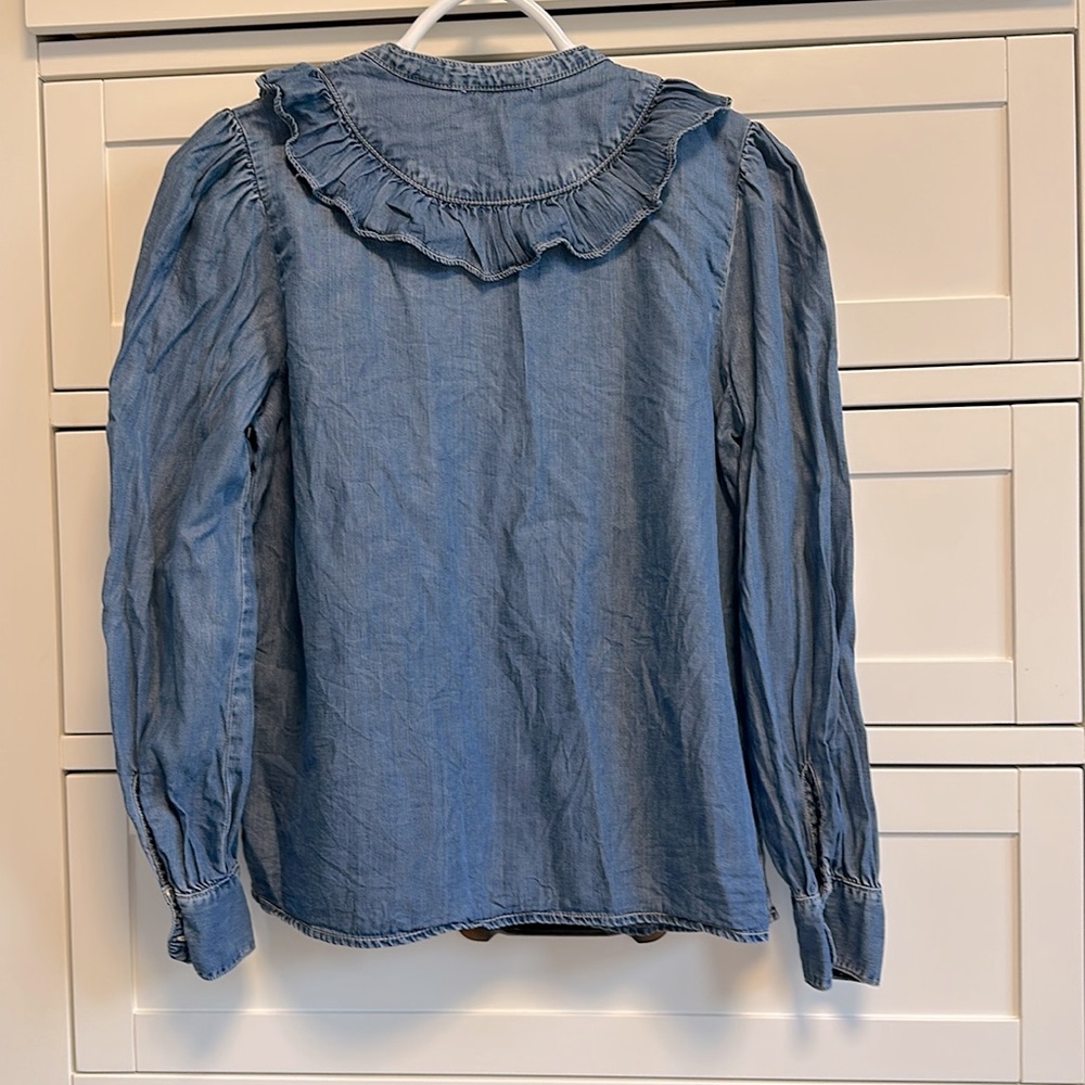Levi's Ruffle Denim Shirt - Picture 4 of 7